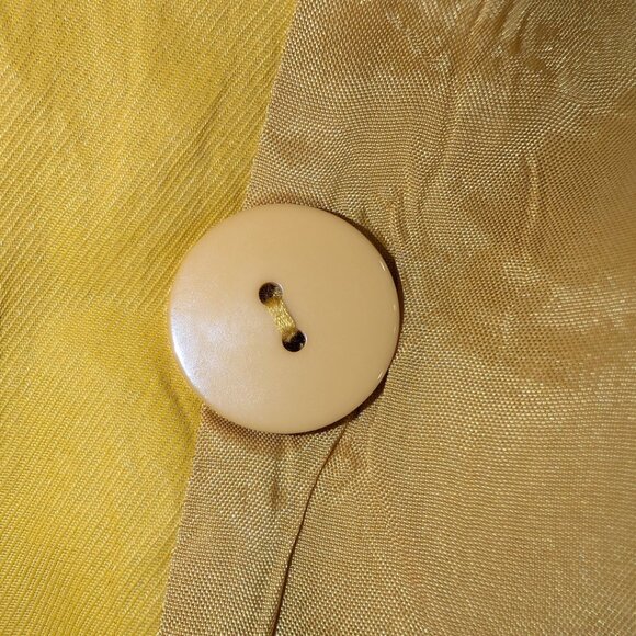Kenneth Cole Gold Yellow Belted Trench Coat - Picture 6 of 6